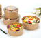 Disposable Salad Food Take Away Packaging Round White Paper Bowl with Lid