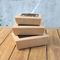 10*10*8 Disposable Custom Factory Manufacturing Take Away Packaging Kraft Paper with PVC Cleartransparent Window Food Sushi Box