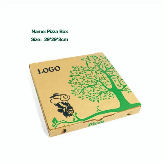 Custom Portable Thick Recycled Corrugated Delivery Baking Pizza Box