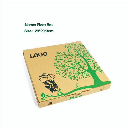 Custom Portable Thick Recycled Corrugated Delivery Baking Pizza Box