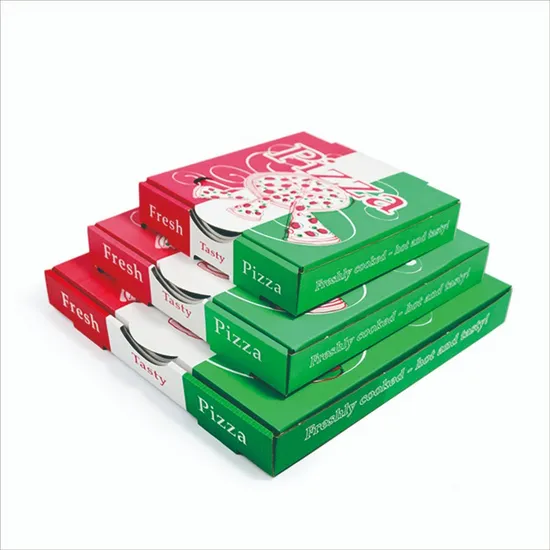 Food Box Custom Logo Portable Thick Recycled Corrugated Delivery Baking Pizza Box