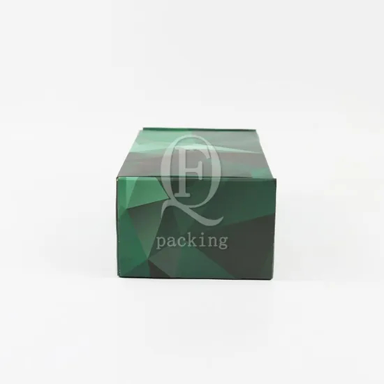 Green Unique Design Customized Printed Color Paper Box for Book Packaging