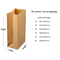 Wholesale Custom Print Transparent Window Square Low Bag Luxury Degradable Packaging Shopping Gift Food Kraft Cardboard Paper Bag with Handle