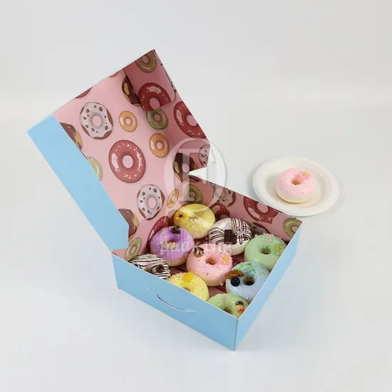 Environmentally Friendly Materials Printable Patterns Customized Kraft Paper Cake Box for Proposal