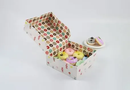 Easy to Stack Prevent Vibration Rectangle Paper Cake Box for Opening Ceremony