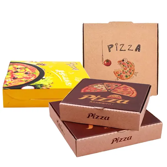 Cheap Wholesale Customized Recyclable Corrugated Paper Pizza Box for Packing