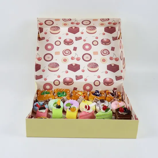 Factory Food Packaging Box Bread Container Corrugated Board Kraft Cake Box Cake Packaging Box