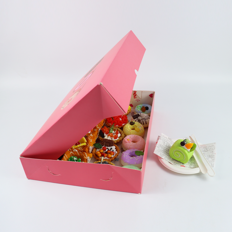 Custom Biscuit Cake Baking Muffin Cup Cake Food Packaging Box Container with Window 8inch