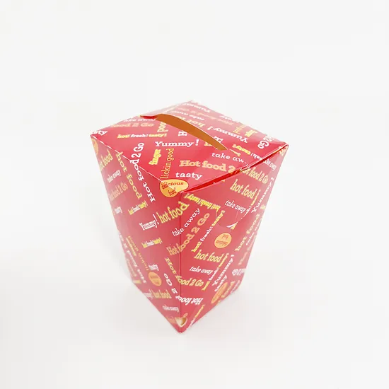 Custom Disposable Takeaway Packaging Fried Chicken Wings Fast Food Catering French Fries Box