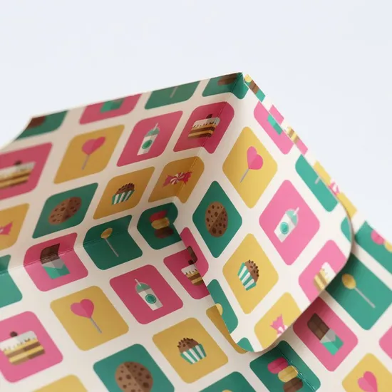Brown Kraft Paper Food Grade Cake Box Pastry Box with Clear Window Paper Packaging Box