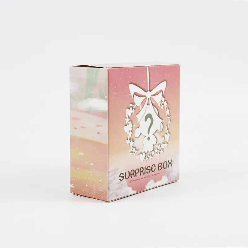 Factory Wholesale Custom Size Loge Transparent Window Cardboard Kraft Paper Luxury Degradable Eco-Friendly Packaging Delivery Toy Box