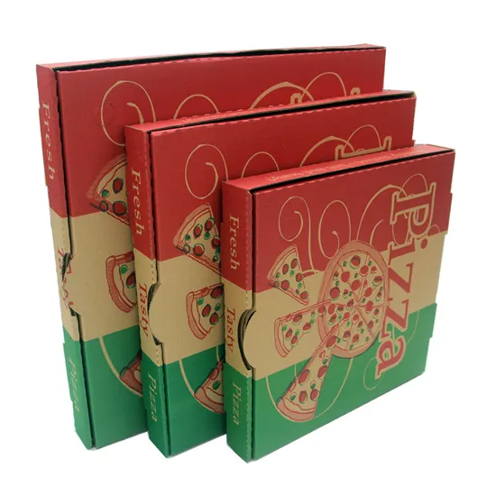 China Wholesale Custom Printed Good Quality All Size Color Kraft Paper Corrugated Food Pizzapackaging Box