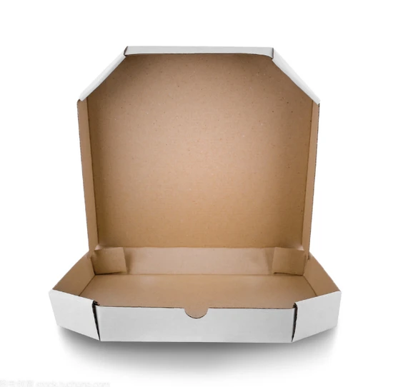 Factory Cheap Wholesale Customized Disposable Eco-Friendly Offset Printing Corrugated Kraft Paper Fast Food Lunch Meal Packaging Pizza Box for Food Use