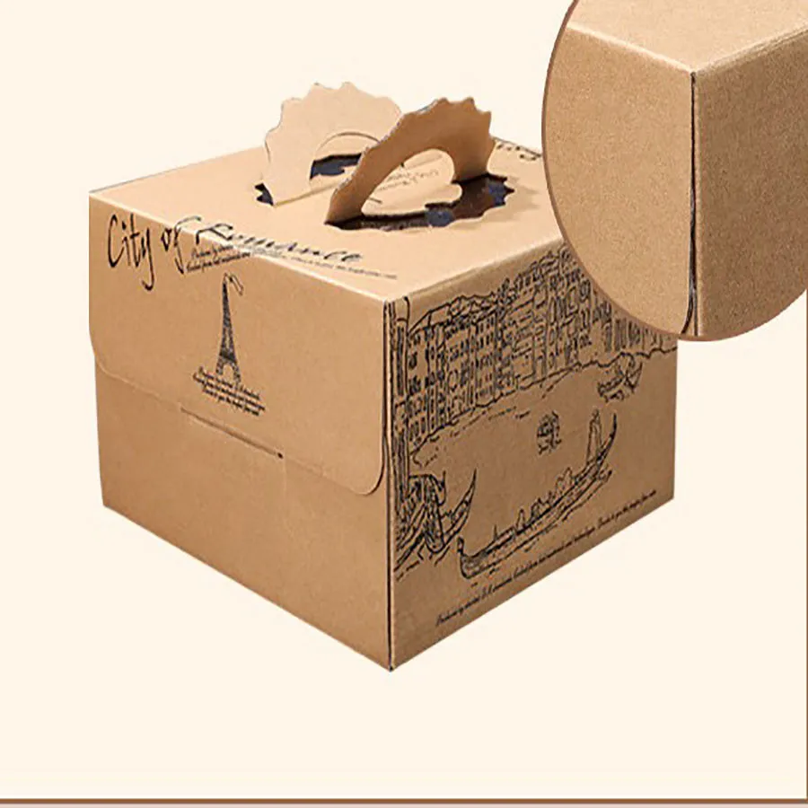 Cheap Customized Printed Logo Food Grade Paper Doughnut Wholesale Custom Size Disposable Bakery Packaging Donuts Cake Packing Box