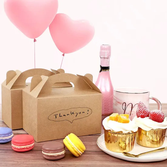 Cheap Customized Printed Logo Food Grade Paper Doughnut Wholesale Custom Size Disposable Bakery Packaging Donuts Cake Packing Box