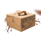 Factory Cheap Custom Printed Logo Clear Window Luxury Food Grade Eco-Friendly Safe Doughnut Wholesale Disposable Bakery Packaging Cake Box with Handle