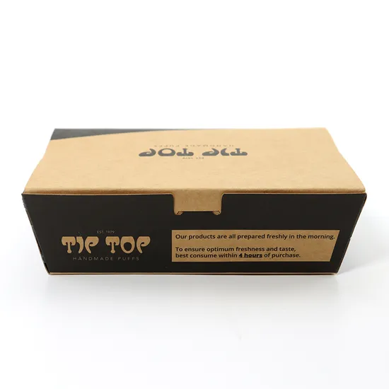 Customized Paper Box Disposable Kraft Paper Food Box Lunch Paper Box Withwindow Kraft Paper Box Packaging Box