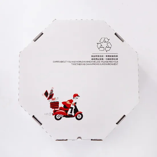 Factory Cheap Wholesale Custom Disposable Eco-Friendly Offset Printing Corrugated Kraft Paper Fast Food Lunch Meal Packaging Pizza Box for Food Use