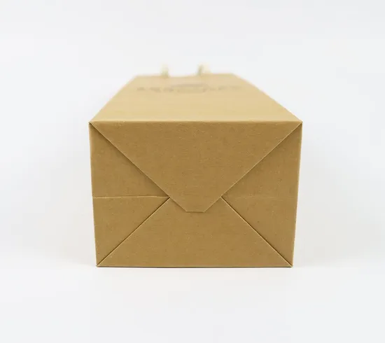 Custom Logo Printed White Kraft Paper Shopping Packaging Bag