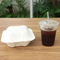 Factory Cheap Customized Printing Greaseproof and Microwavable Ecofriendly Disposable Food Containers Biodegradable Food Packing Bagasse Clamshell Hamburger Box