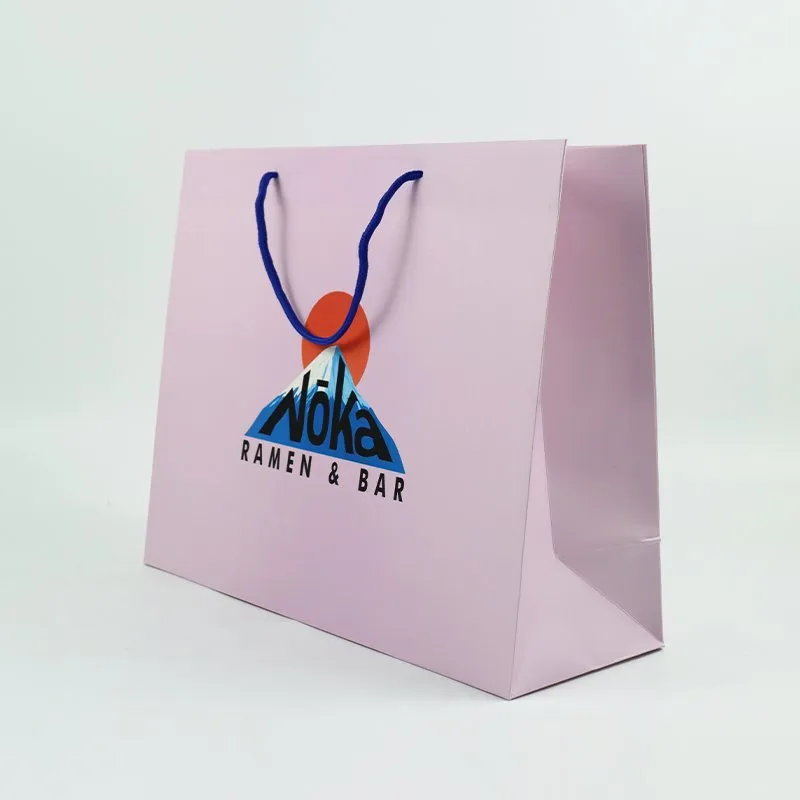 Wholesale Custom Printing Luxury Personalized Beautiful Degradable Eco-Friendly Packaging Shopping Gift Kraft White Card Food Packaging Paper Bag with Handle