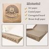Factory Cheap Wholesale Food Grade Customized All Size Printing Degradable Corrugated Cardboard Packing Pizza Box 