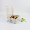 Factory Cheap Customized Printed Logo Food Grade Paper Doughnut Wholesale Custom Size Disposable Bakery Packaging Donuts Macaron Cake Packing Box 