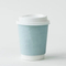 Eco Compostable Biodegradable PLA Bamboo Fiber Water Based Coffee Disposable Single Doubleripple Wall Paper Cup Custom Printed Logo Cola Juice