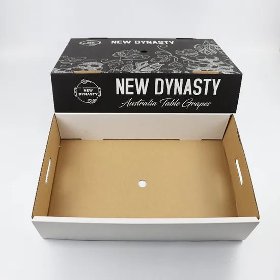 Factory Wholesale Custom Eco-Friendly Recyclable Printed Logo All Size Food Shipping Packaging Cardboard Vegetable Fruit Corrugated Paper Boxes