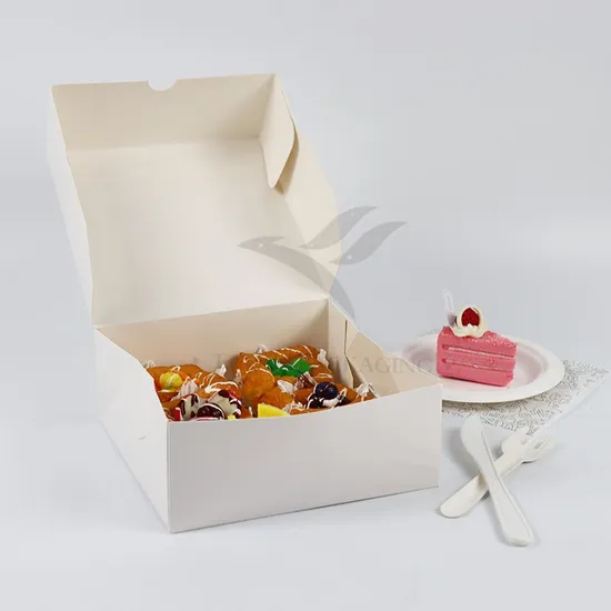 Factory Wholesale Affordable Personalized Luxury Customized Printed Logo Size Food Grade Disposable Packaging Macaron Cake Doughnut Sweet Cardboard Box