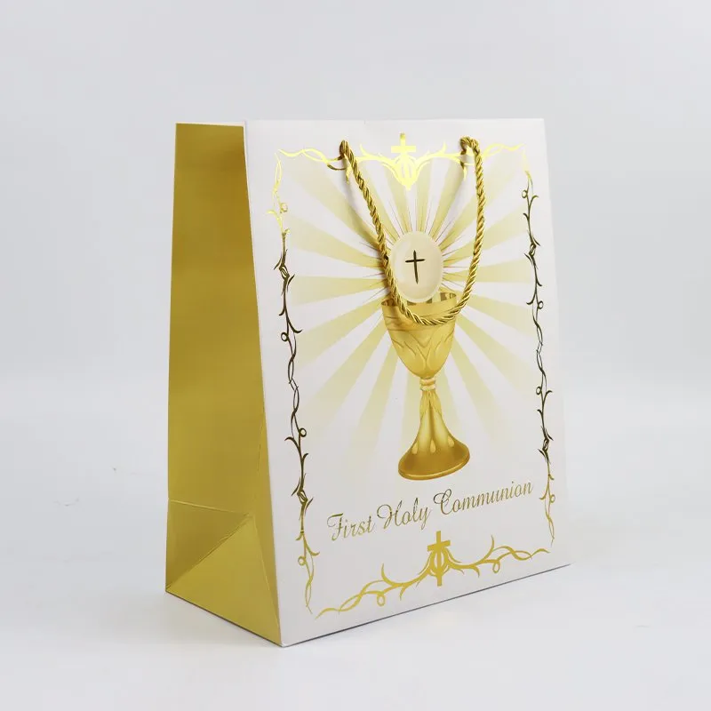 Factory Wholesale Custom Print Luxury Personalized Degradable Recyclable Shopping Gift Food Electronic Product Packaging Kraft Cardboard Paper Bag with Hand