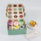 Factory Direct Sale Wholesale Personalized Luxury Customized Printed Logo Size Food Grade Disposable Packaging Macaron Cake Doughnut Sweet Cardboard Box
