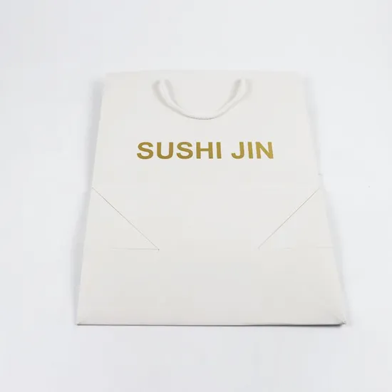 Factory Wholesale Custom Print Luxury Personalized Degradable Recyclable Shopping Gift Food Electronic Product Packaging Kraft Cardboard Paper Bag with Handle