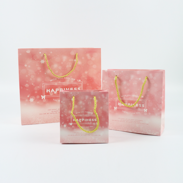Factory Cheap Customized Printing Logo Luxury Personalized Degradable Shopping Gift Food Cosmetic Jewelry Packaging Kraft Cardboard Paper Bag with Handle