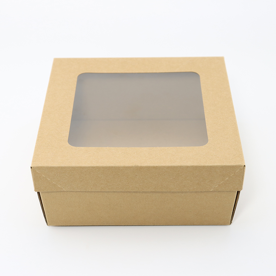 Factory Wholesale Customized Food Grade Takeaway Sushi Fried Chicken Chips Burger Container Disposable Cardboard Lunch Meal Snack Paper Food Box with Transparent Lid