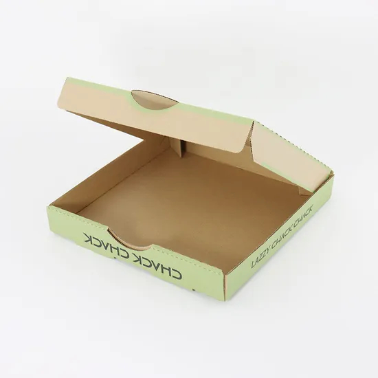 Custom Printed Wholesale Manufacturer Biodegradable 12 Inch Pizza Kraft Corrugated Cardboard Packing Box with Logo