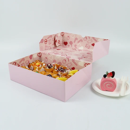 Custom Cake Paper Packaging Box with Logo Food Grade Custom Packaging Paper Box for Cake