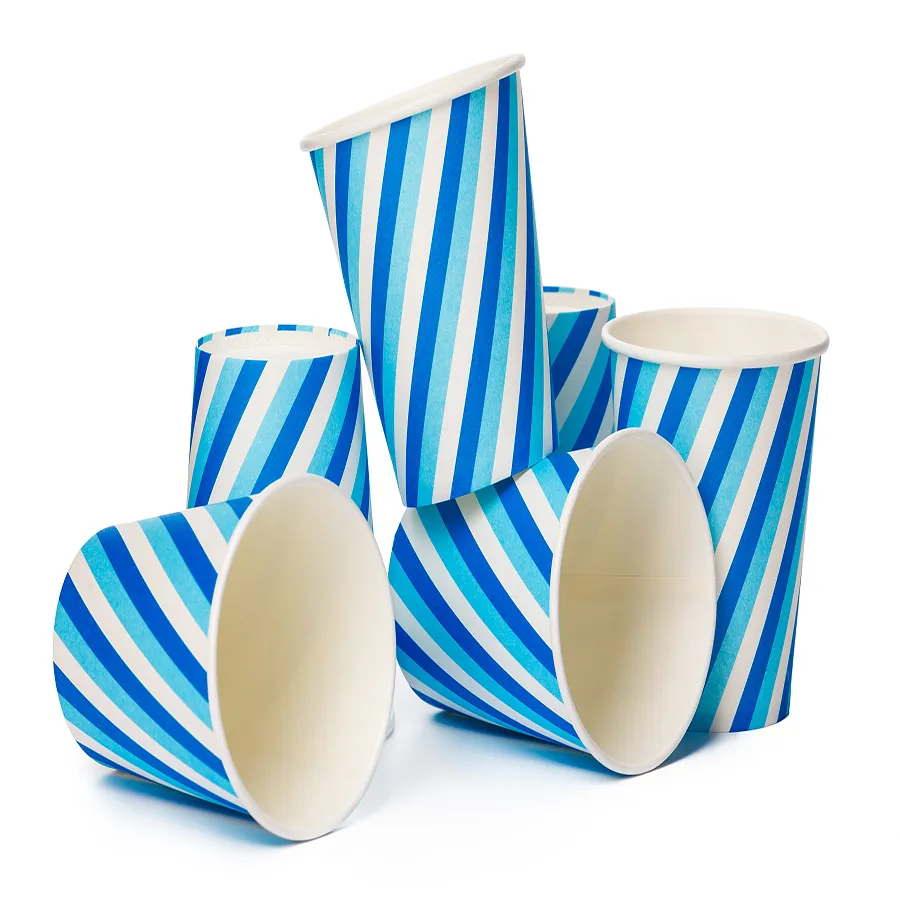 High Quality Customize Print Paper Popcorn Cup Biodegradable Cup Single Wall Paper with Lid/No Lid Cup