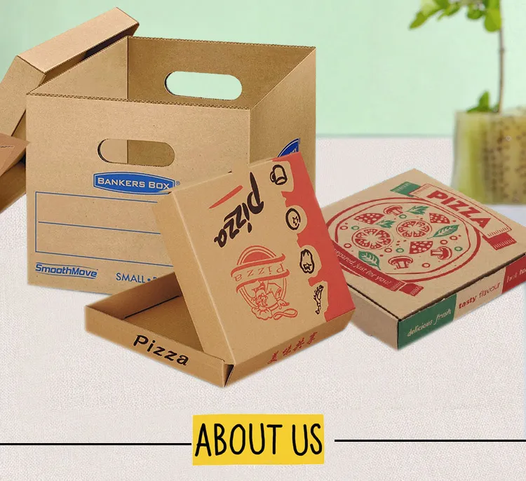 Cheap Customized Recyclable Corrugated Paper Pizza Box for Packing
