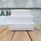 Kraft Rectangular Cake Lunch Container with Clear PP/Pet Lid Paper Food Packaging Takeout Box Lunch Box