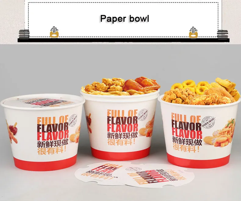 Factory Wholesale Customized Disposable Food Grade French Fries Chicken Nuggets Burger Paper Packaging Box