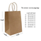 Square Kraft Packaging Paper Bag Custom Logo Print Recyclable Kraft Paper Bag with Handles