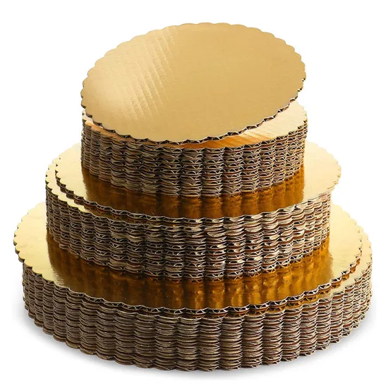 Customize Cake Board Gold Silver White Corrugated Cake Board Cake Paper Board Base