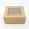 6inch Factory Hot Sale Kraft Paper Cake Box with Window Birthday Cake Packing Box