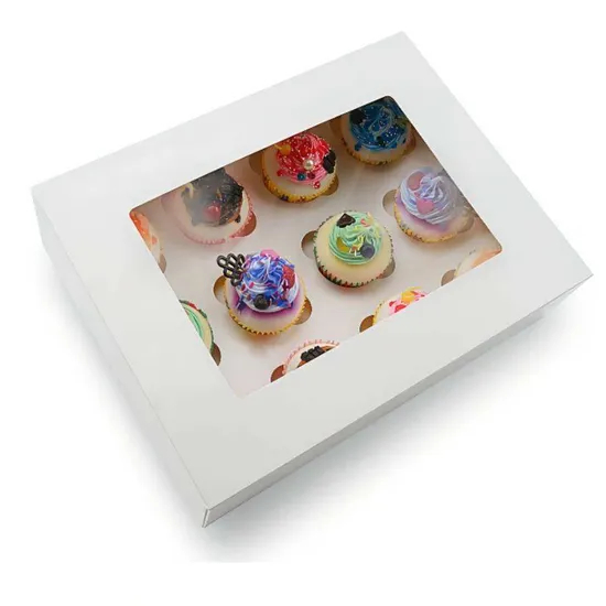 Luxury Customized Portable Macaron Snack Box Biodegradable Recyclable Food Grade Cardboard Cookie Cake Box