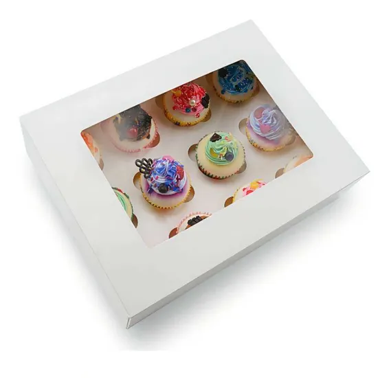 Luxury Customized Portable Macaron Snack Box Biodegradable Recyclable Food Grade Cardboard Cookie Cake Box