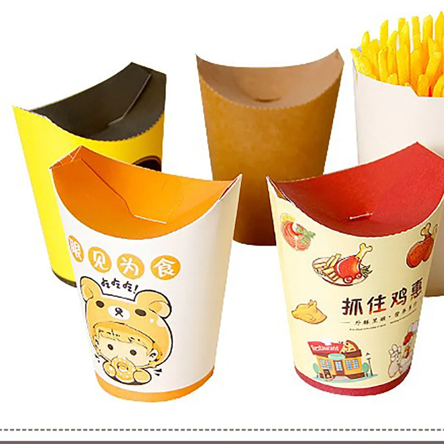 Custom Burger and Chips Paper Packaging Box Burger Fries Paper Box Cheap Burger Box Custom