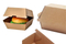 Custom Corrugated Burger Box Paper Clamshell Burge Cardboard Box Burger Takeaway Packaging