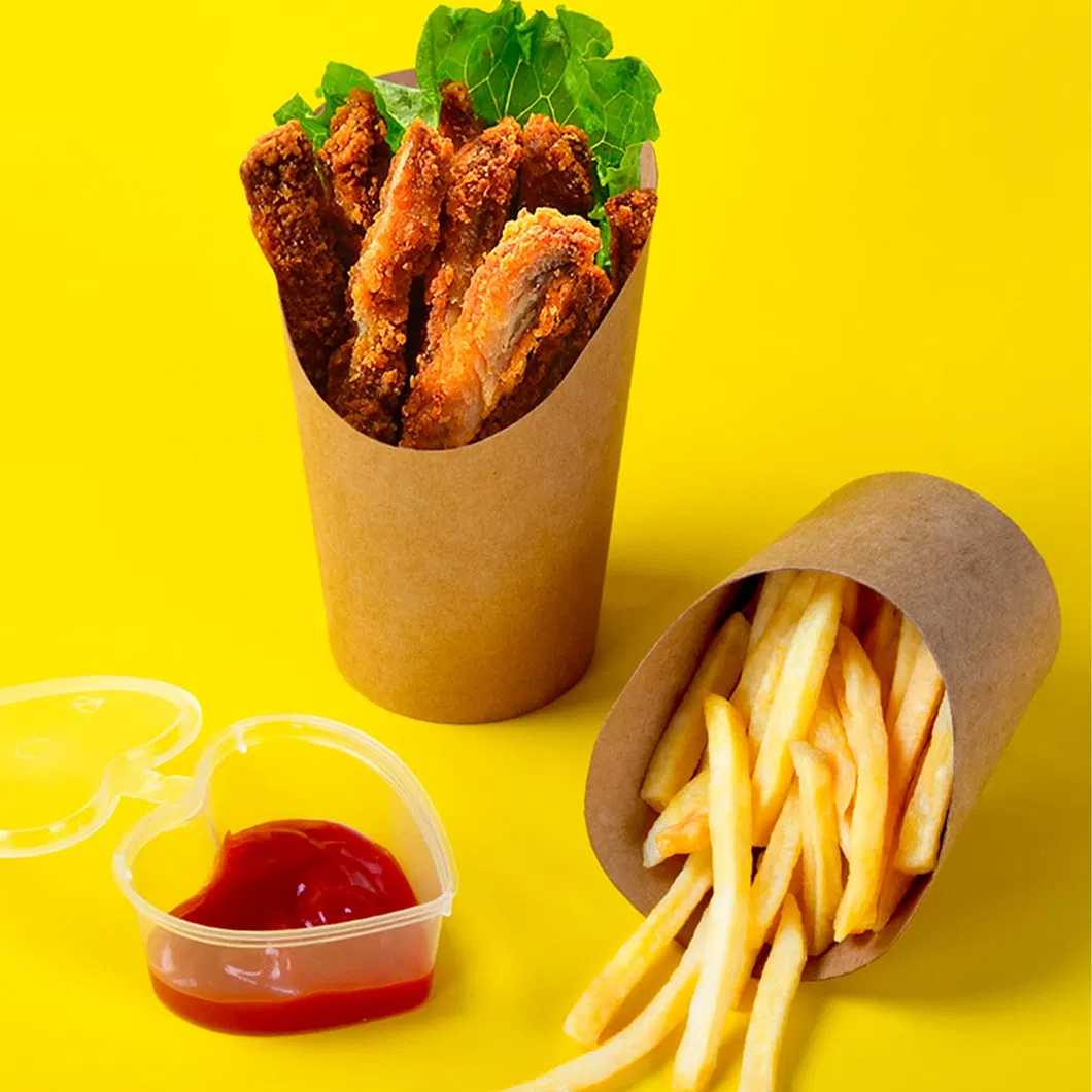 High Quality Ice Cream Cone Box Recyclable Takeaway Packaging Box Waffle Kraft Paper Boxes