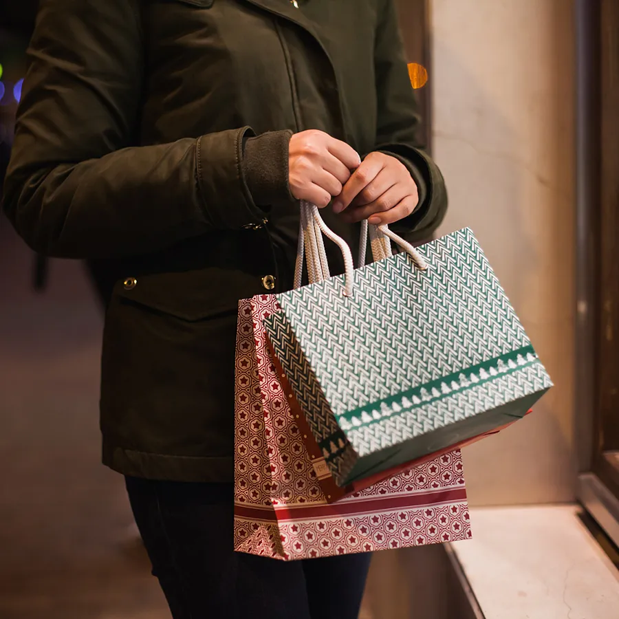 Biodegradable Gift Kraft Paper Bag Shopping Packaging Bag Small Bags for Gift